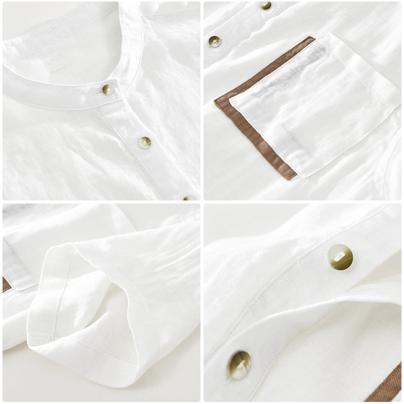 BRIGHTON SHORT SLEEVE LINEN SHIRT