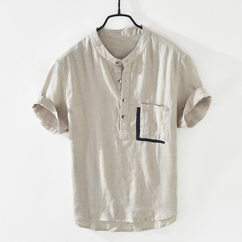 BRIGHTON SHORT SLEEVE LINEN SHIRT