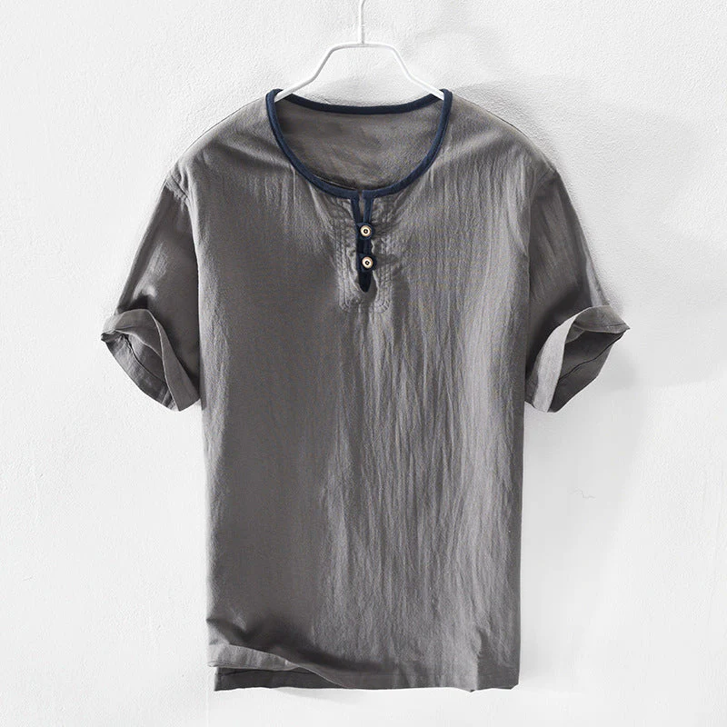 GARRETT COTTON HENLEY SHIRT