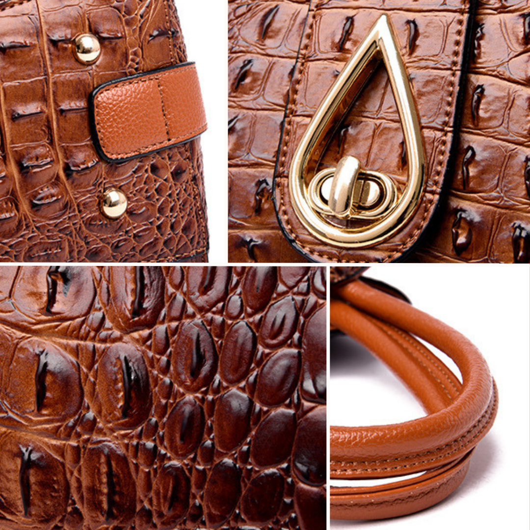 ANASTASIA-HAUTE® EMBOSSED CROC BAG