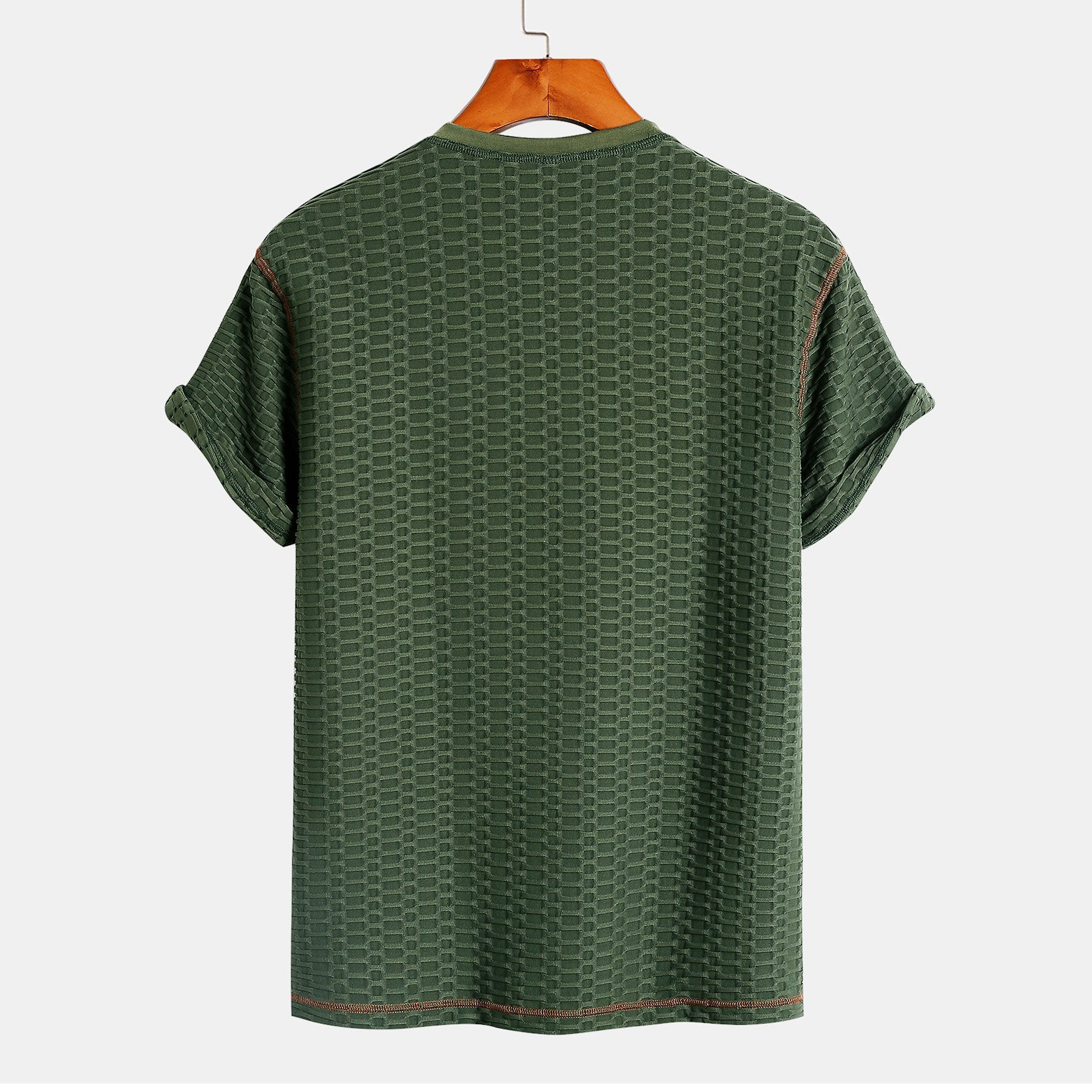 Michael Knitted Henley Shirt