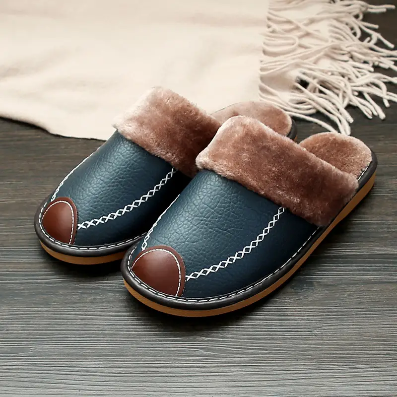 PIERRE-CÔTE SHERPA EDGE LEATHER SLIPPER