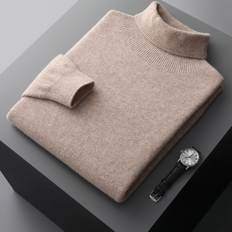 100% MERINO ACE TURTLENECK