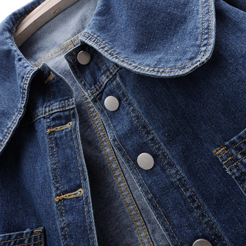 AURORA WIDE COLLAR DENIM JACKET