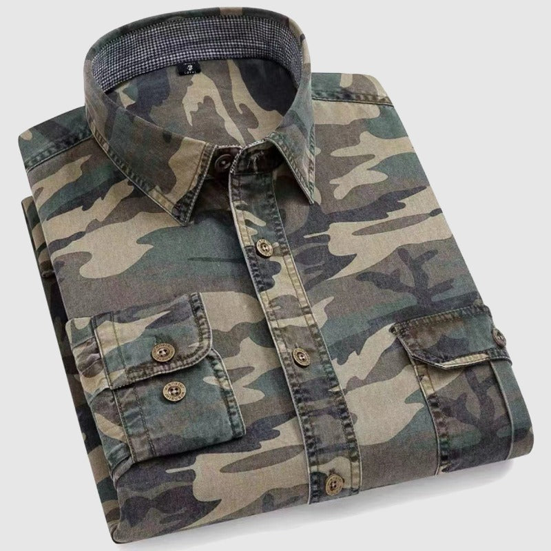 Andrew Timeless Tribal Shirt Camouflage Cotton Studios 