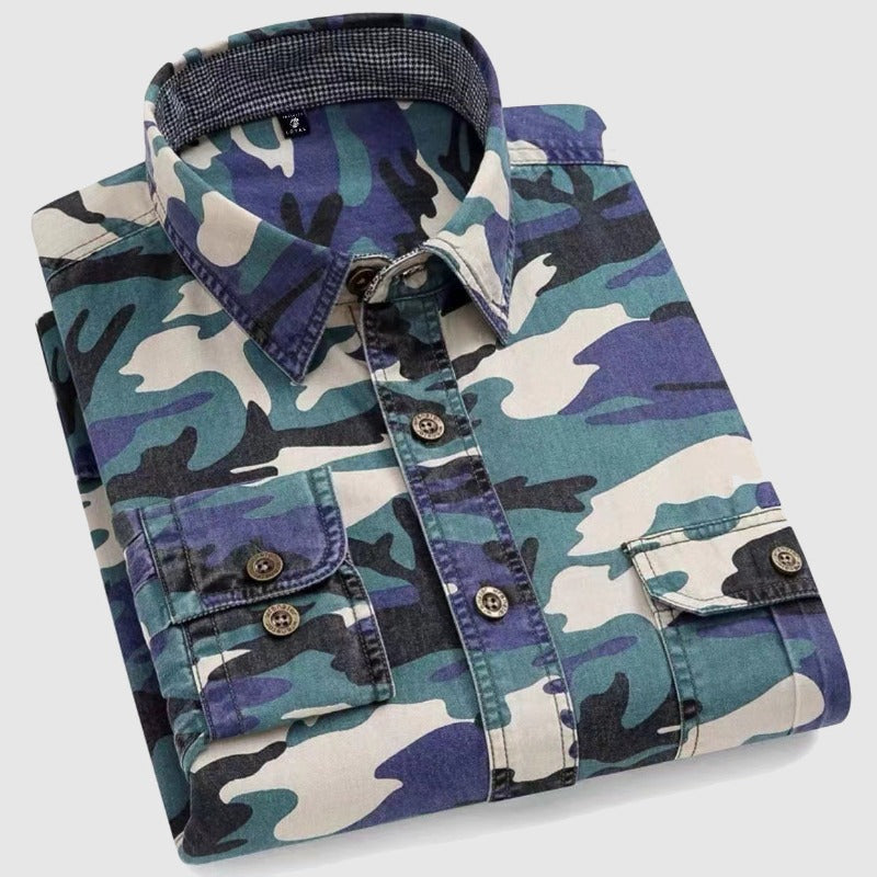 Andrew Timeless Camouflage Cotton Shirt