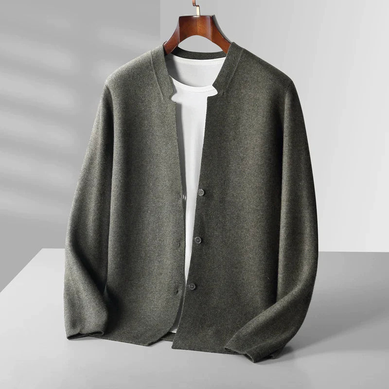 LÉO DEVOÎR PRESTIGE VIRGIN WOOL CARDIGAN