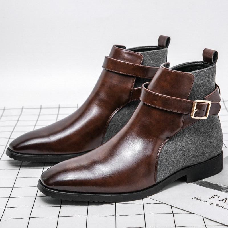 Nico Trieste Leather Ankle Boots
