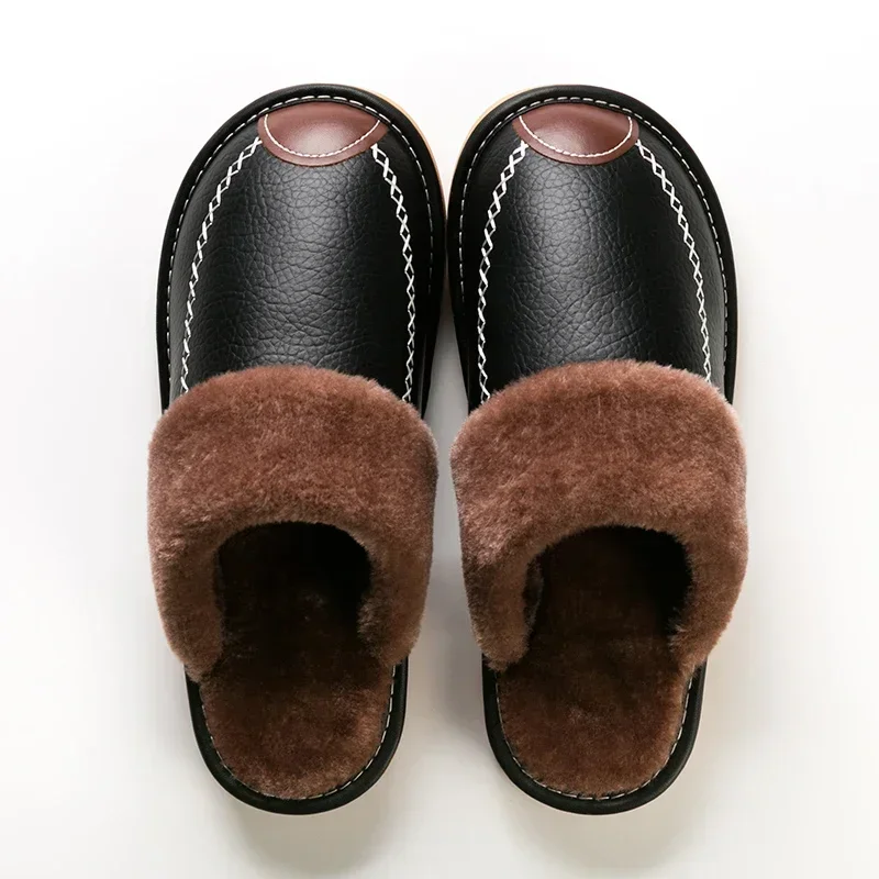 PIERRE-CÔTE SHERPA EDGE LEATHER SLIPPER