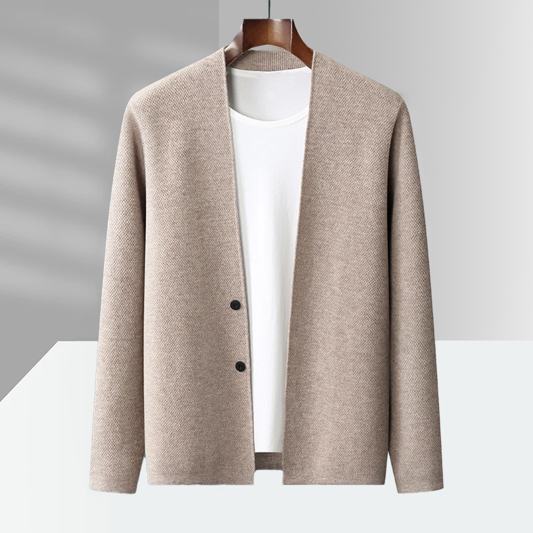 REMY-DOÎR HERITAGE VIRGIN WOOL CARDIGAN