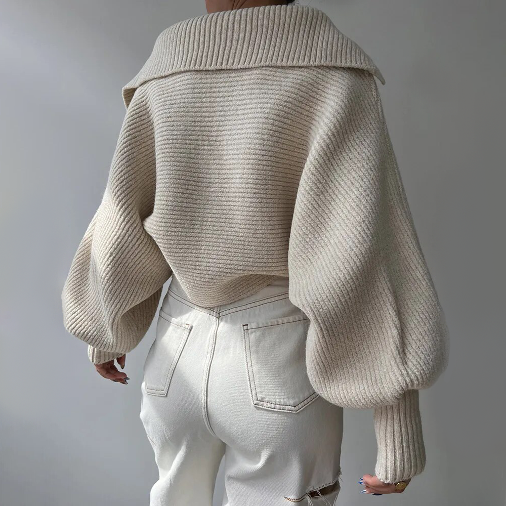 AMÉLIE VELOURA™ CHUNKY KNITTED SWEATER