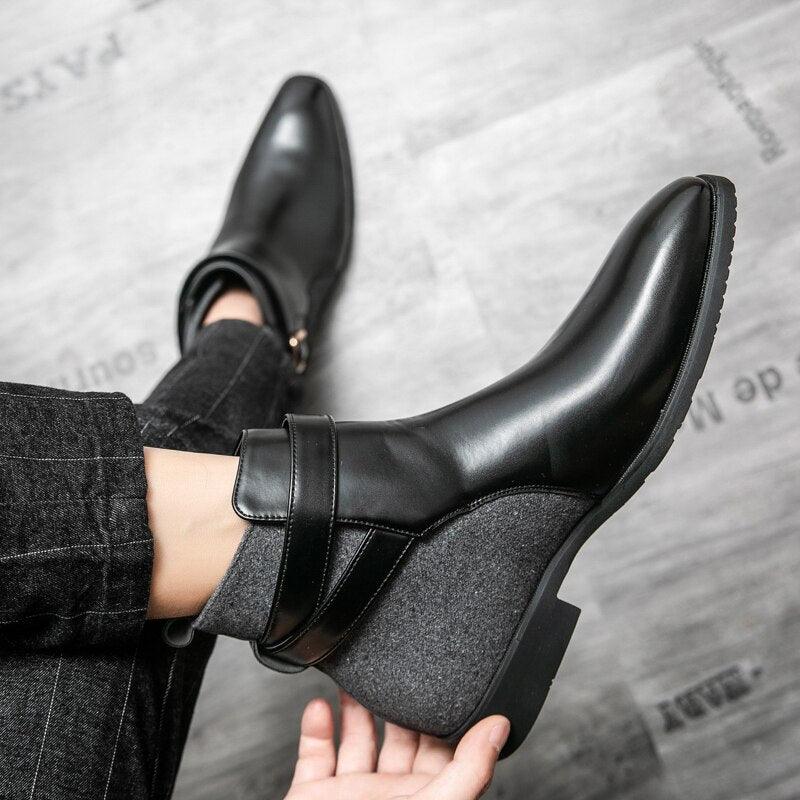 Nico Trieste Leather Ankle Boots