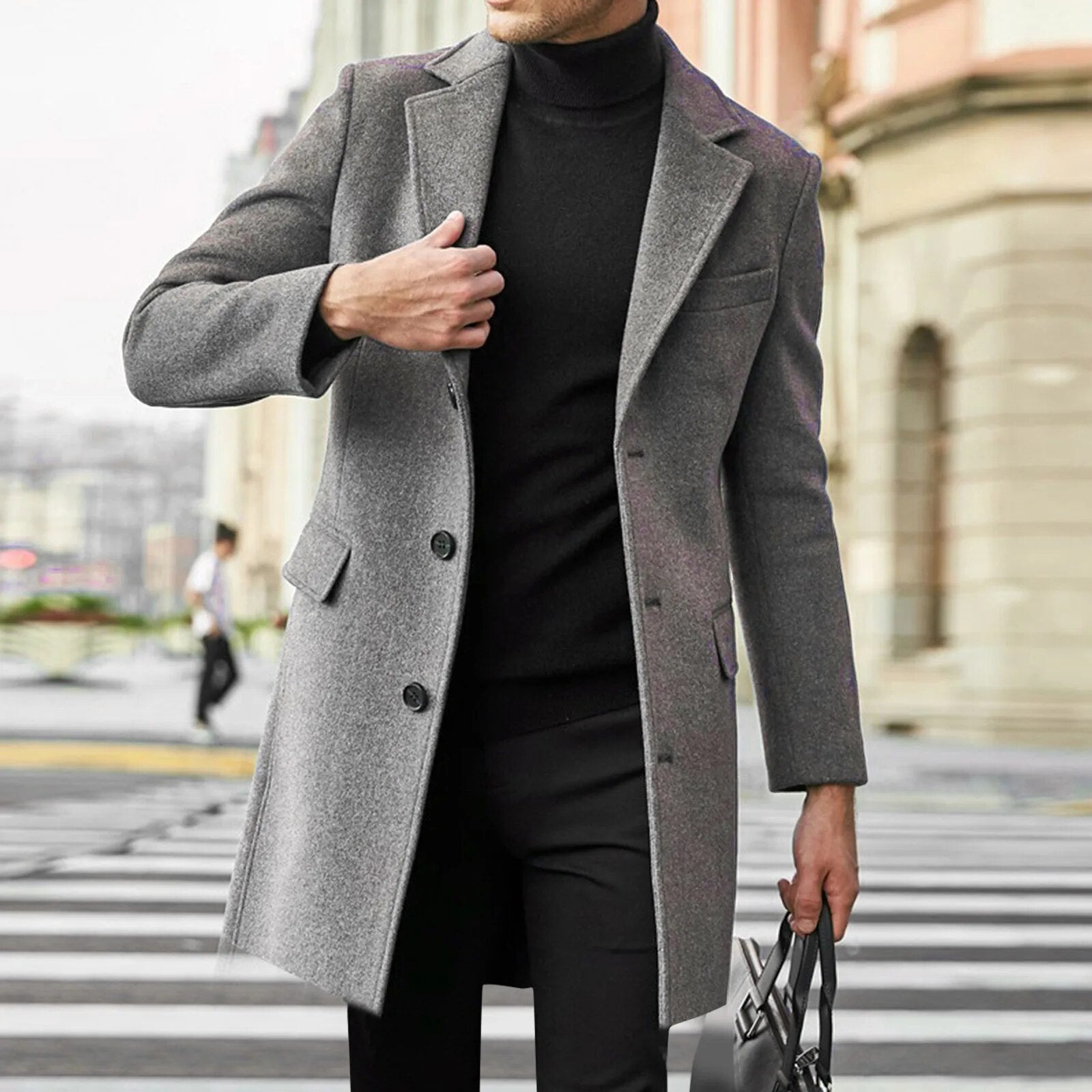 BRACIANNO PRESTIGE VIRGIN WOOL OVERCOAT