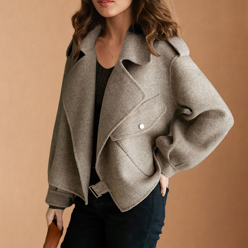 ÉCLARANTE VINTAGE CRÊPE WOOL JACKET