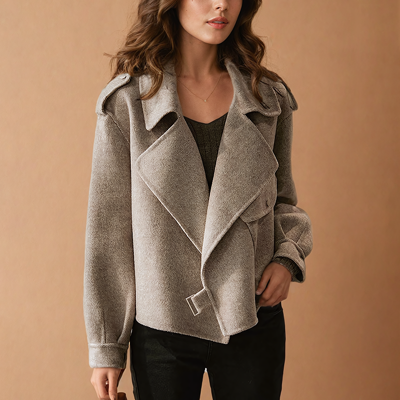 ÉCLARANTE VINTAGE CRÊPE WOOL JACKET