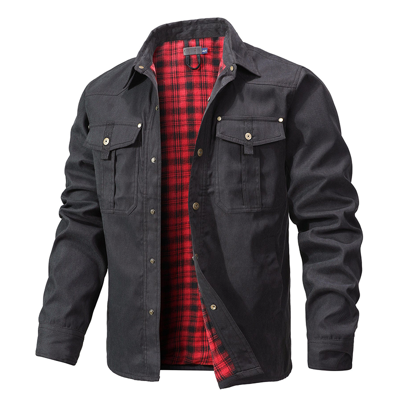 REMY-DOÎR FLANNEL-LINED JACKET