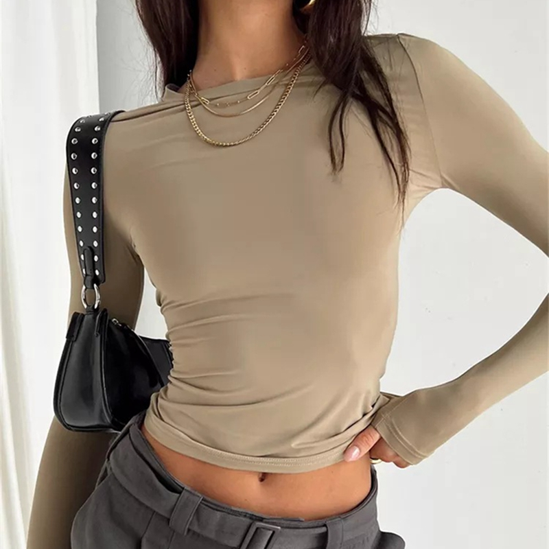 L'ARANTIQUE LONG SLEEVE CROP TOP